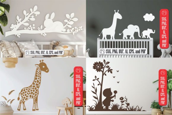 Download Laser Cut Baby Wall Decor SVG Bundle - Baby wall decor Collection