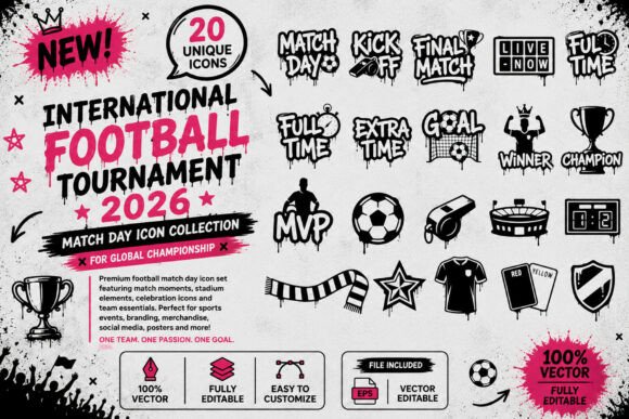 Download Football Tournament 2026 Match Day Graff - Match Collection