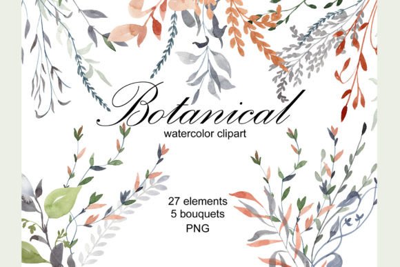 Download Watercolor Botanical Clipart. - Botanical clipart Collection