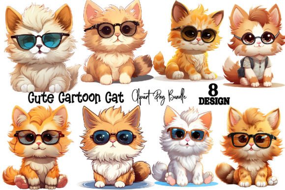 Download Cute Cartoon Cat PNG Clipart - Cartoon cat png Collection
