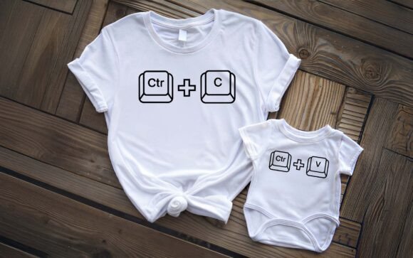 Download Copy Paste Matching Shirt Set SVG PNG - Match Collection